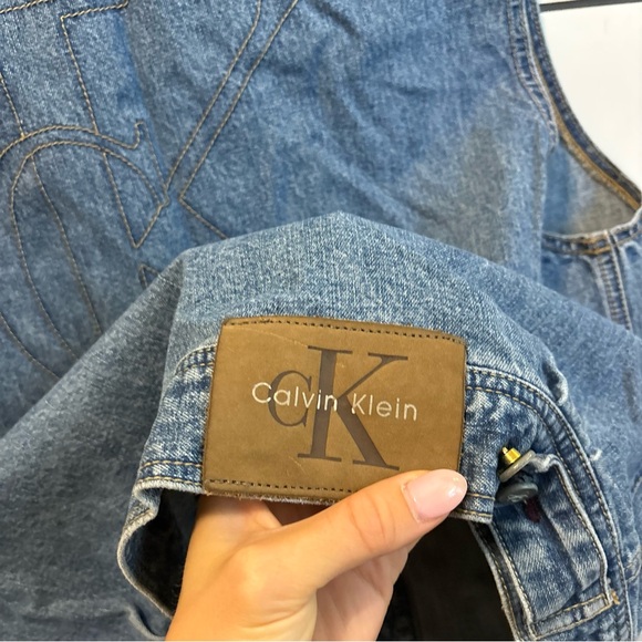 Vintage Calvin Klein Denim Vest - Picture 6 of 7